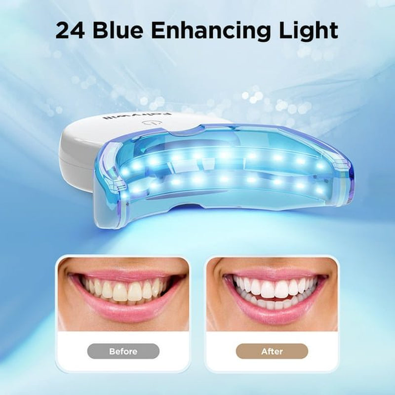 Teeth Whitening Kit with LED Light and Rechargeable Case